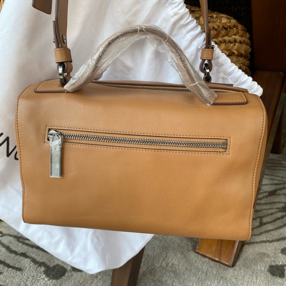 Vince Tan Leather Satchel Bag - Picture 10 of 11